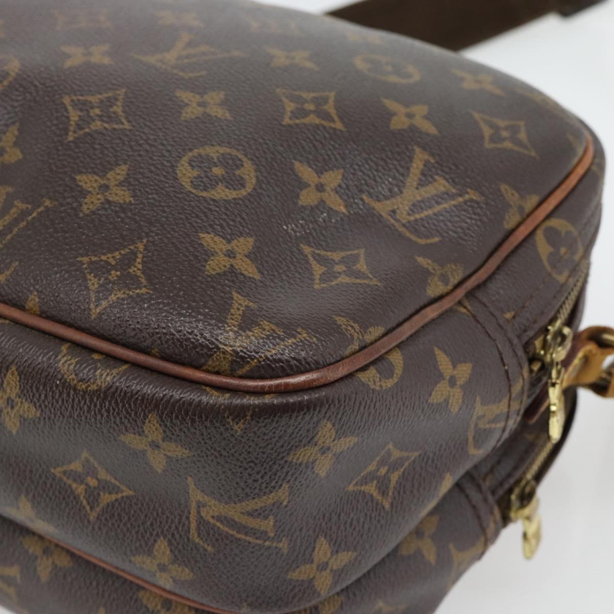 LOUIS VUITTON Monogram Reporter PM Shoulder Bag M45254 LV Auth BA13110