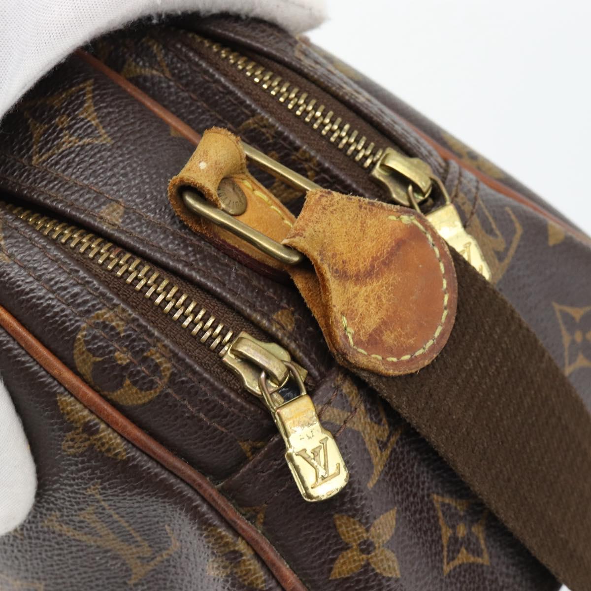LOUIS VUITTON Monogram Reporter PM Shoulder Bag M45254 LV Auth BA13110