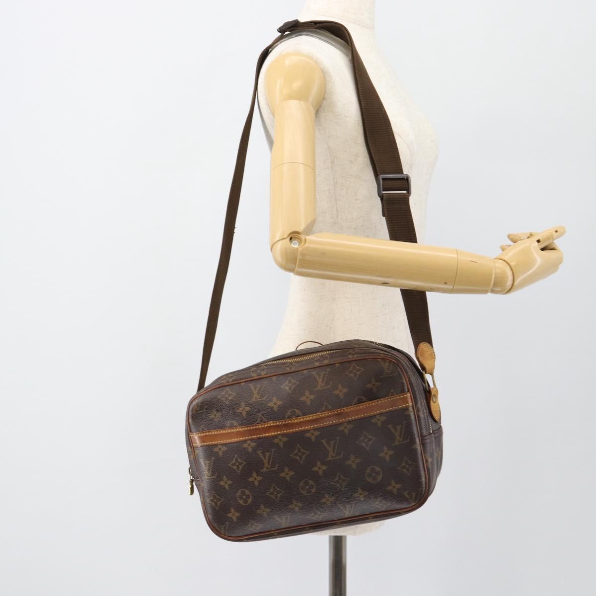 LOUIS VUITTON Monogram Reporter PM Shoulder Bag M45254 LV Auth BA13110