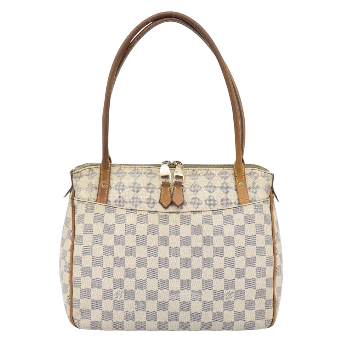 LOUIS VUITTON Damier Azur Figueri PM Shoulder Bag N41176 LV Auth BA13112