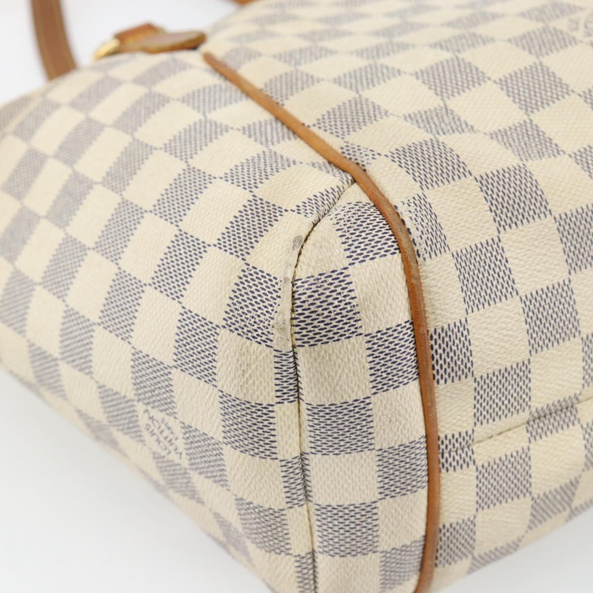 LOUIS VUITTON Damier Azur Totally PM Tote Bag N41280 LV Auth BA13113