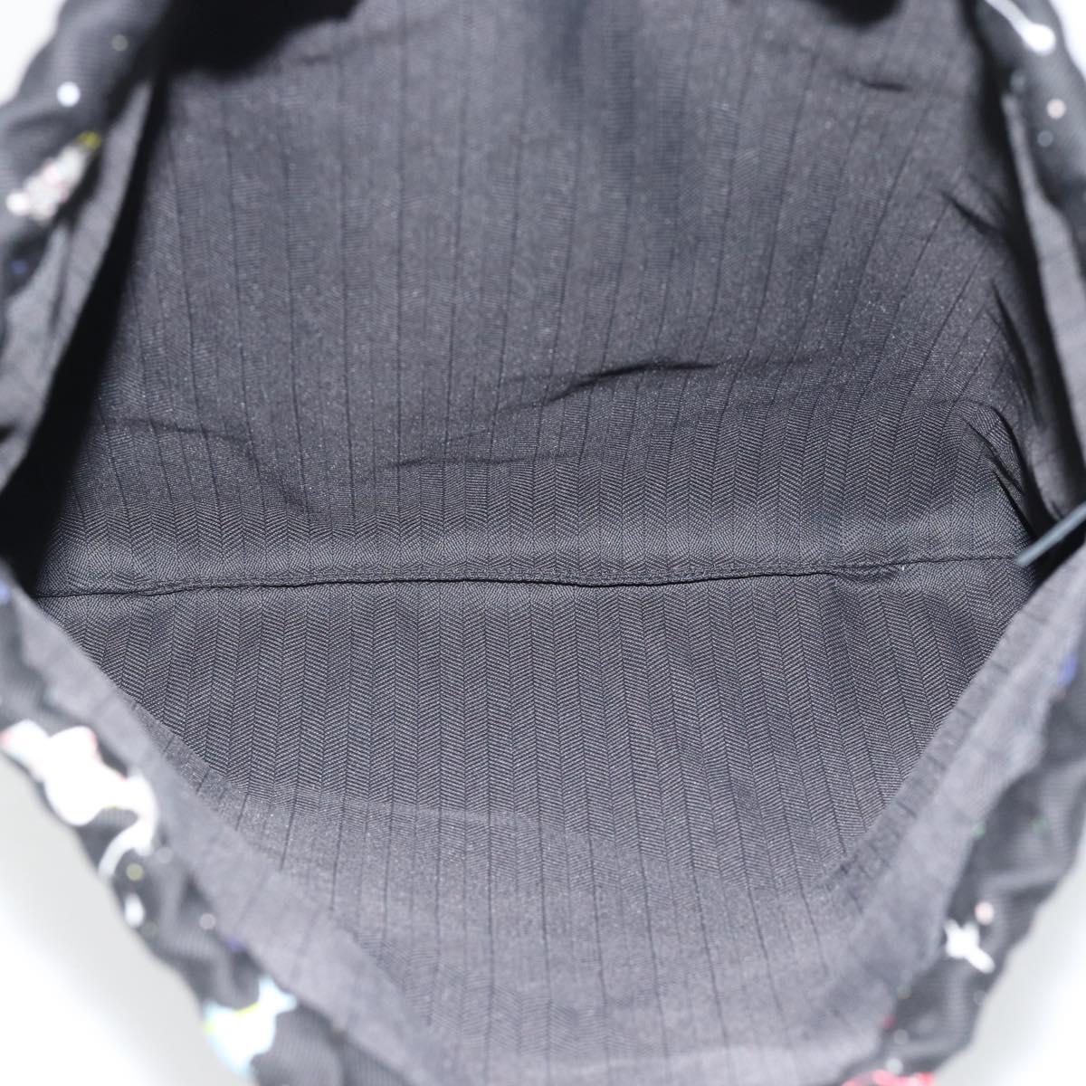 LOEWE Purse Pouch Canvas Black Auth BA13126M