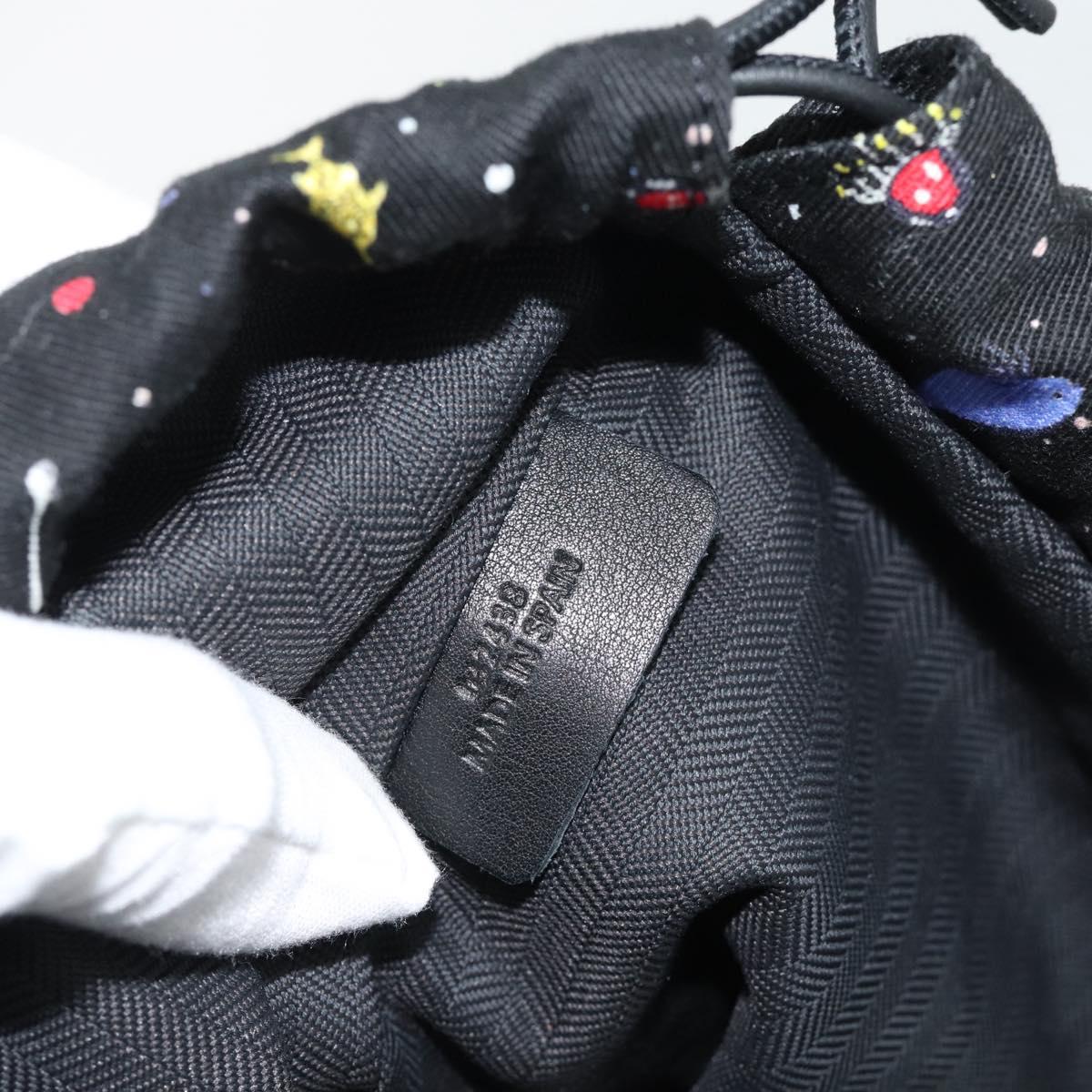 LOEWE Purse Pouch Canvas Black Auth BA13126M