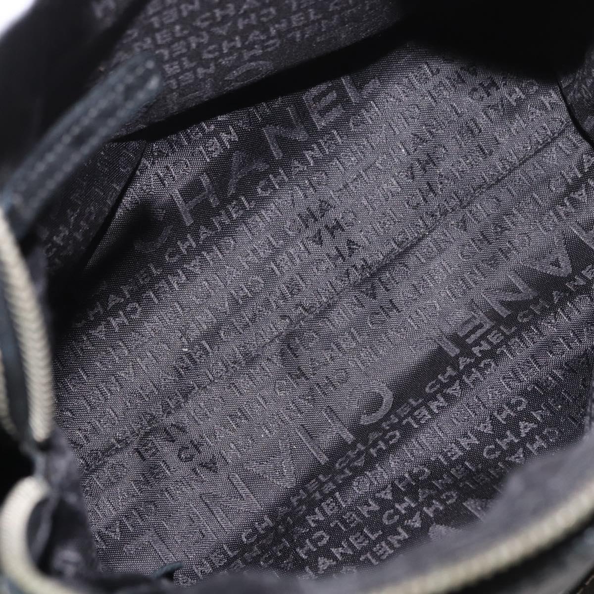 CHANEL Chain Shoulder Bag Lamb Skin Black CC Auth BA13139