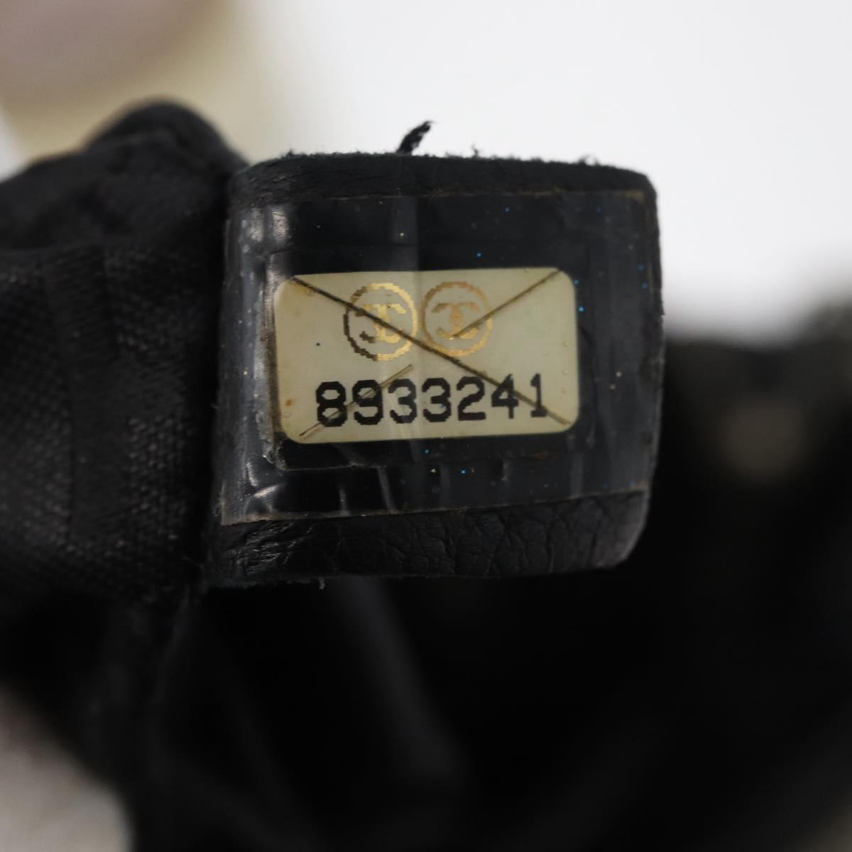 CHANEL Chain Shoulder Bag Lamb Skin Black CC Auth BA13139