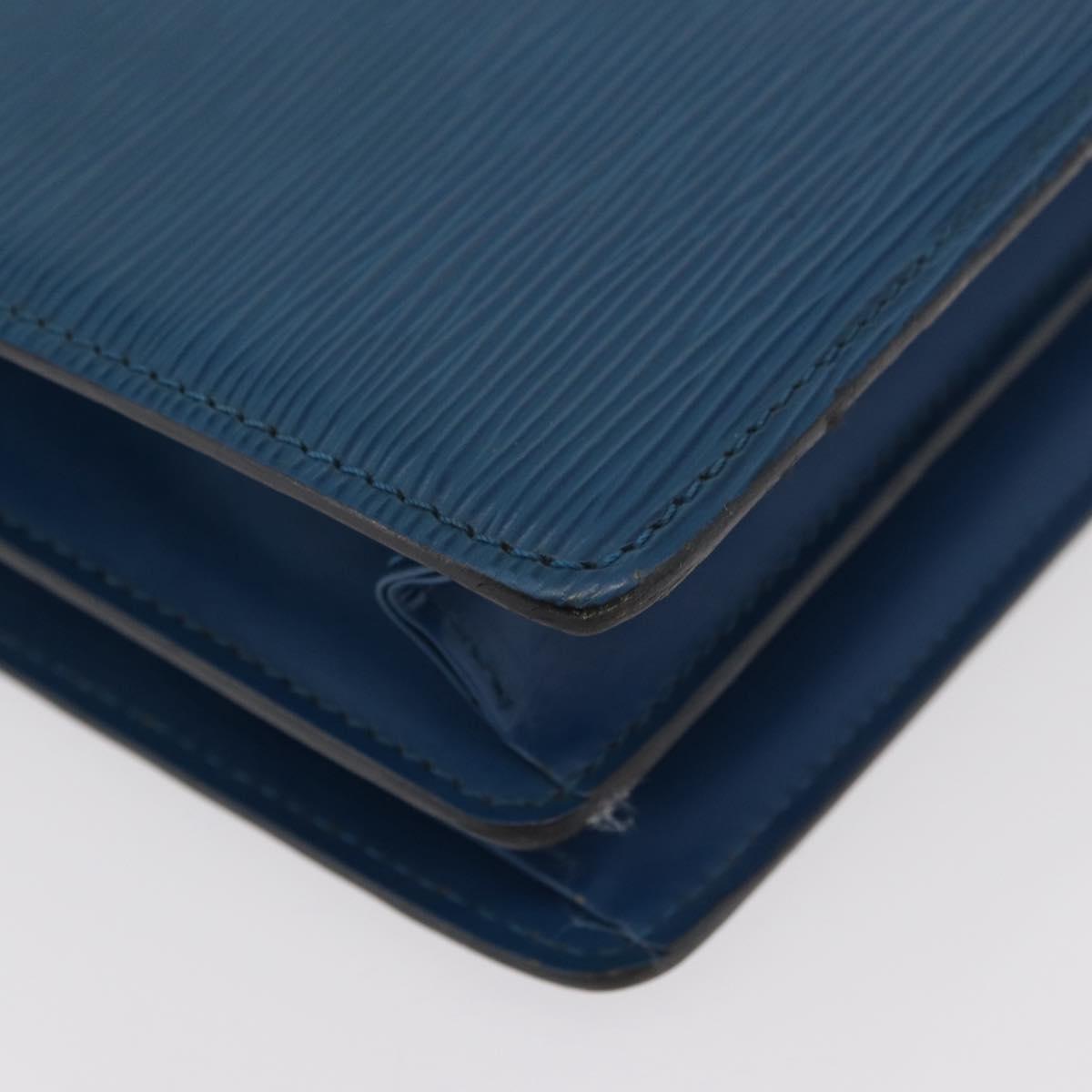 LOUIS VUITTON Epi Capuchin Shoulder Bag Blue M52345 LV Auth BA13140