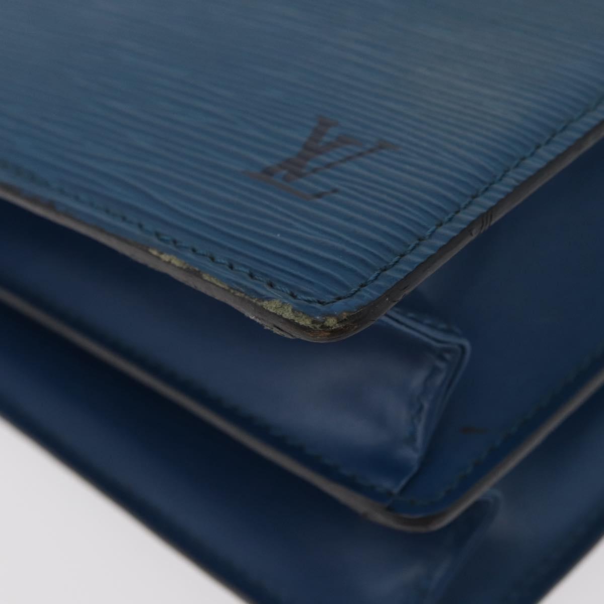 LOUIS VUITTON Epi Capuchin Shoulder Bag Blue M52345 LV Auth BA13140