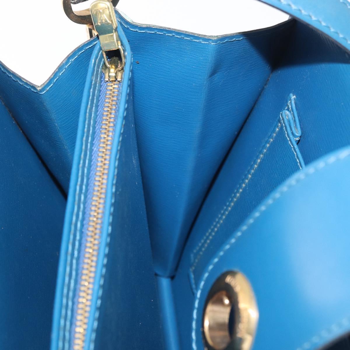 LOUIS VUITTON Epi Capuchin Shoulder Bag Blue M52345 LV Auth BA13140