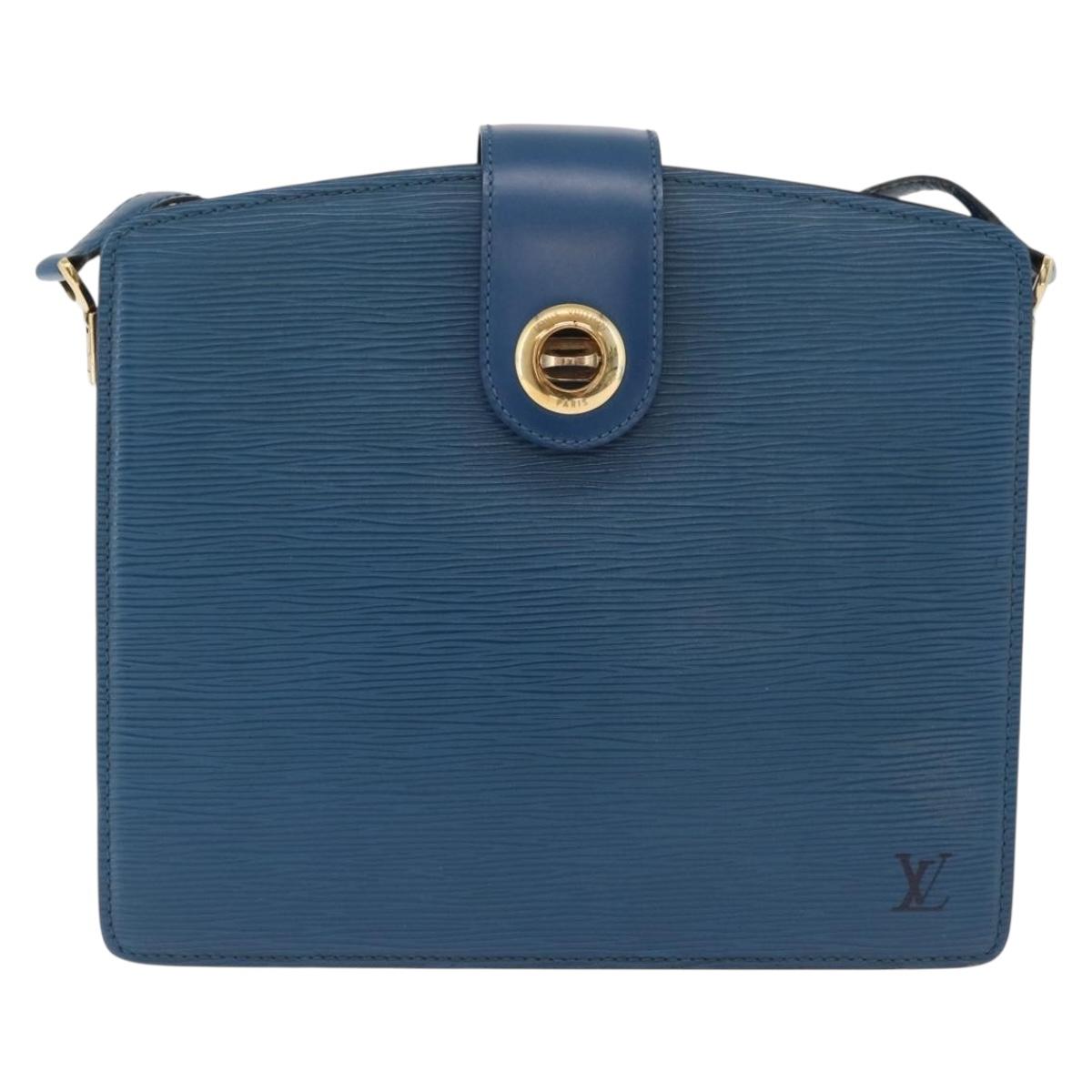 LOUIS VUITTON Epi Capuchin Shoulder Bag Blue M52345 LV Auth BA13140