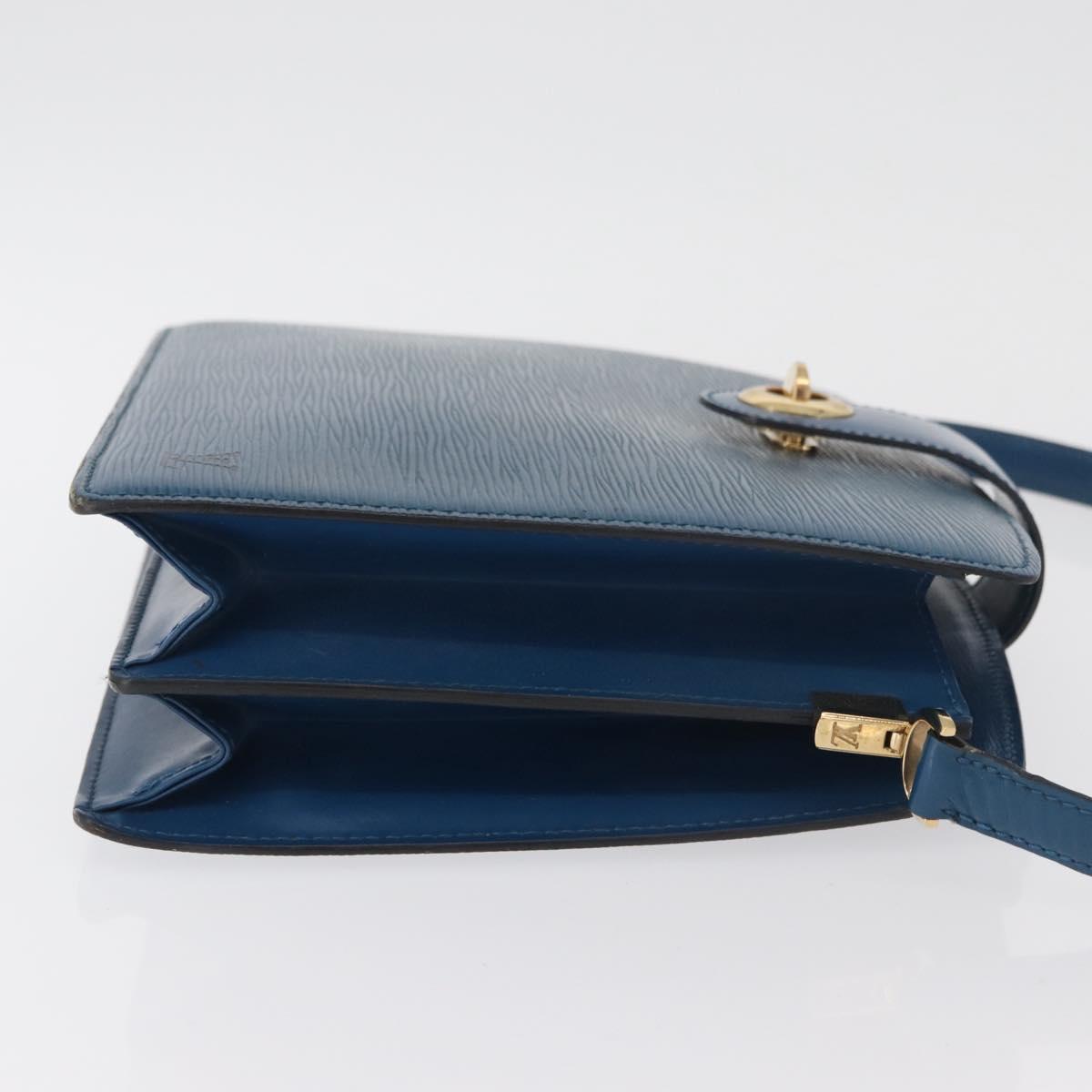 LOUIS VUITTON Epi Capuchin Shoulder Bag Blue M52345 LV Auth BA13140