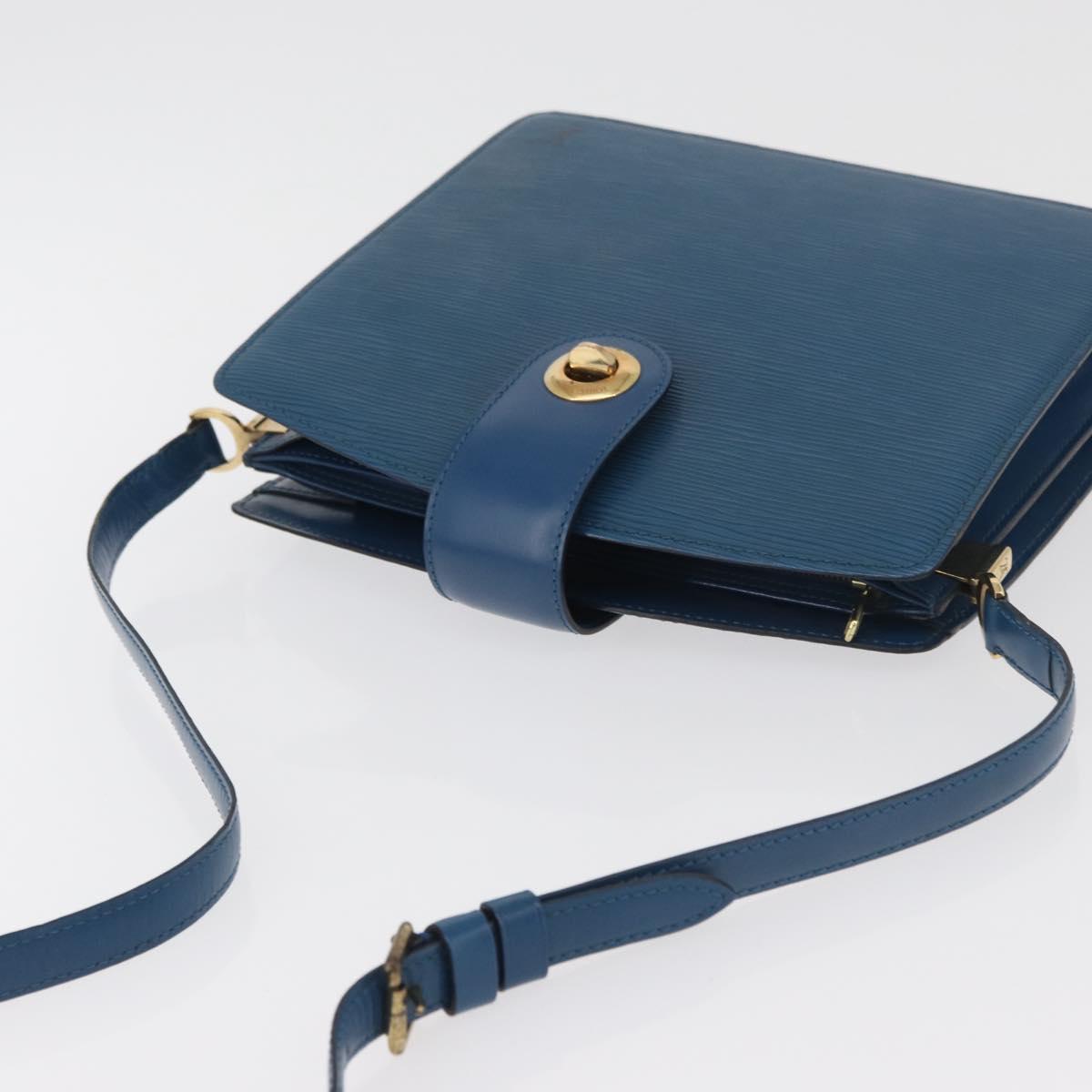 LOUIS VUITTON Epi Capuchin Shoulder Bag Blue M52345 LV Auth BA13140