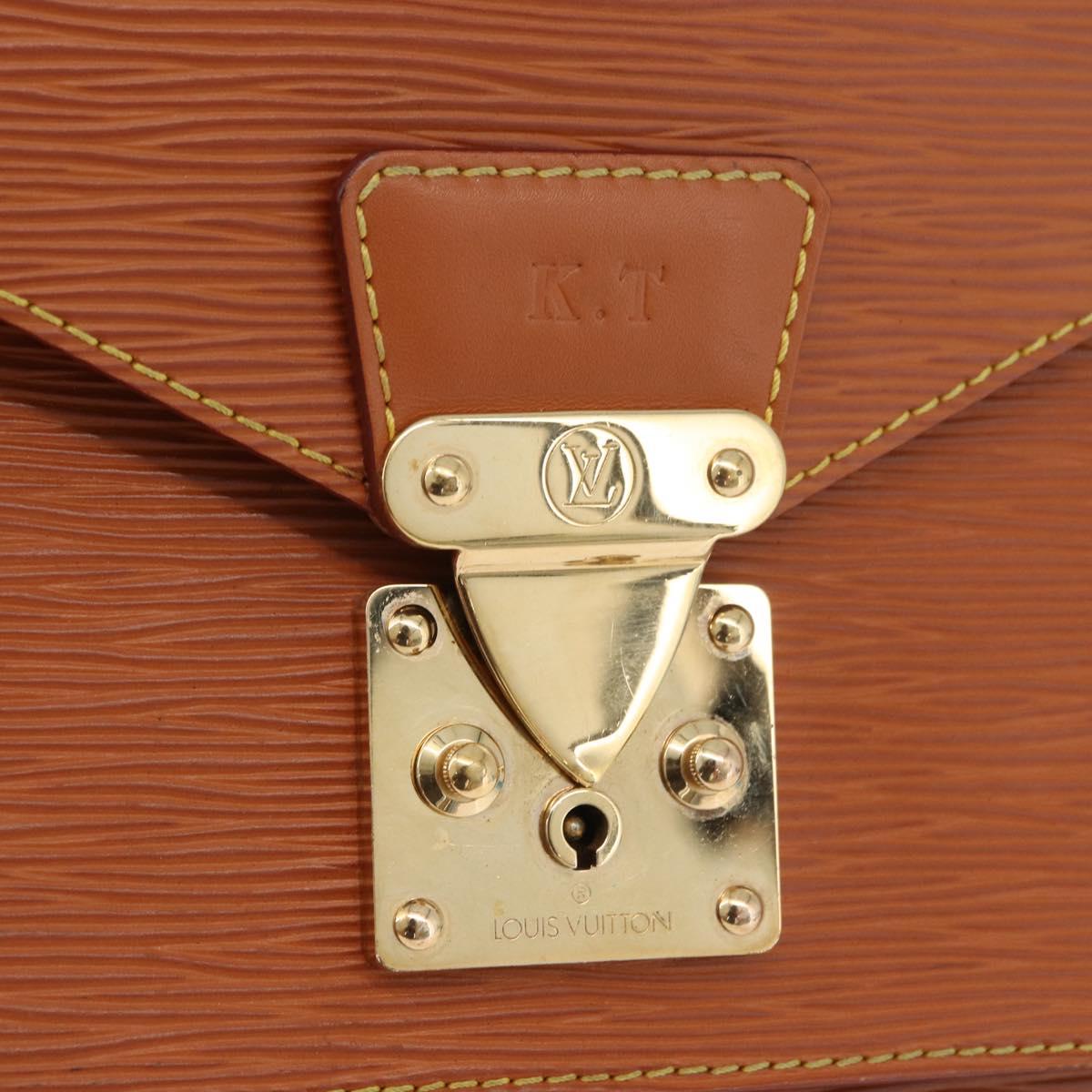 LOUIS VUITTON Epi Monceau 28 Hand Bag Zipangu Gold LV Auth BA13141