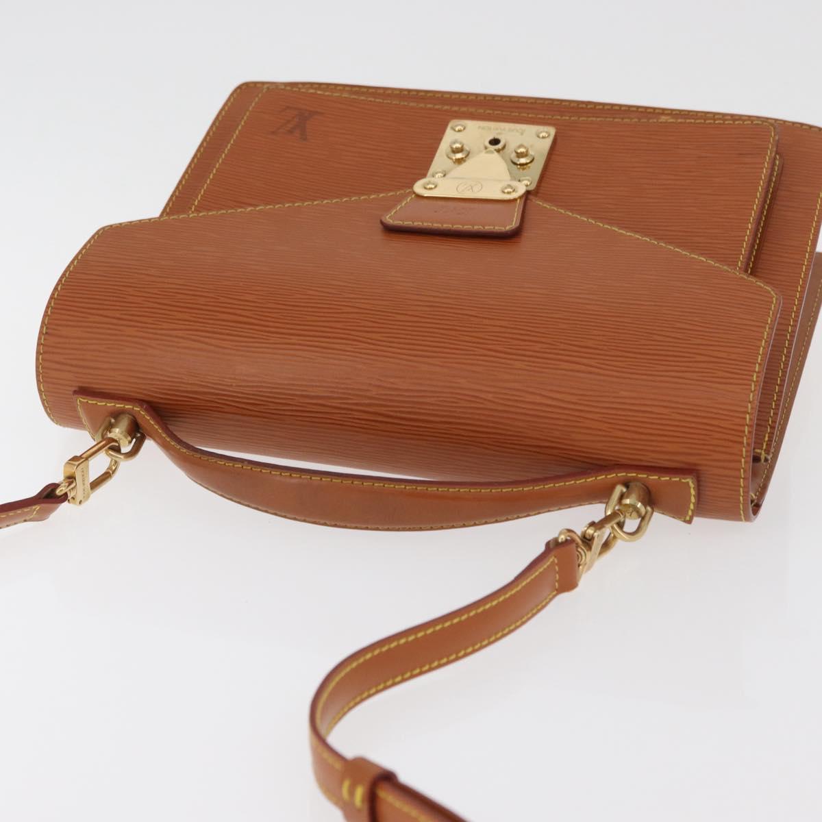 LOUIS VUITTON Epi Monceau 28 Hand Bag Zipangu Gold LV Auth BA13141