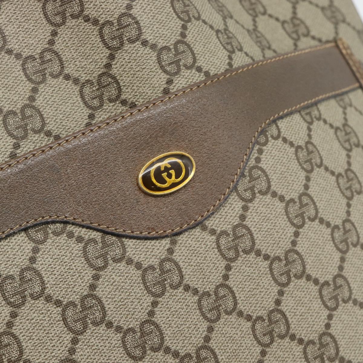 GUCCI GG Supreme Web Sherry Line Tote Bag PVC Beige 39 02 003 Auth BA13156