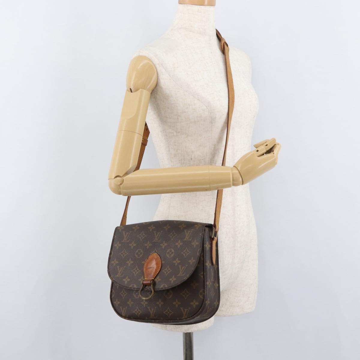 LOUIS VUITTON Monogram Saint Cloud GM Shoulder Bag M51242 LV Auth BA13160