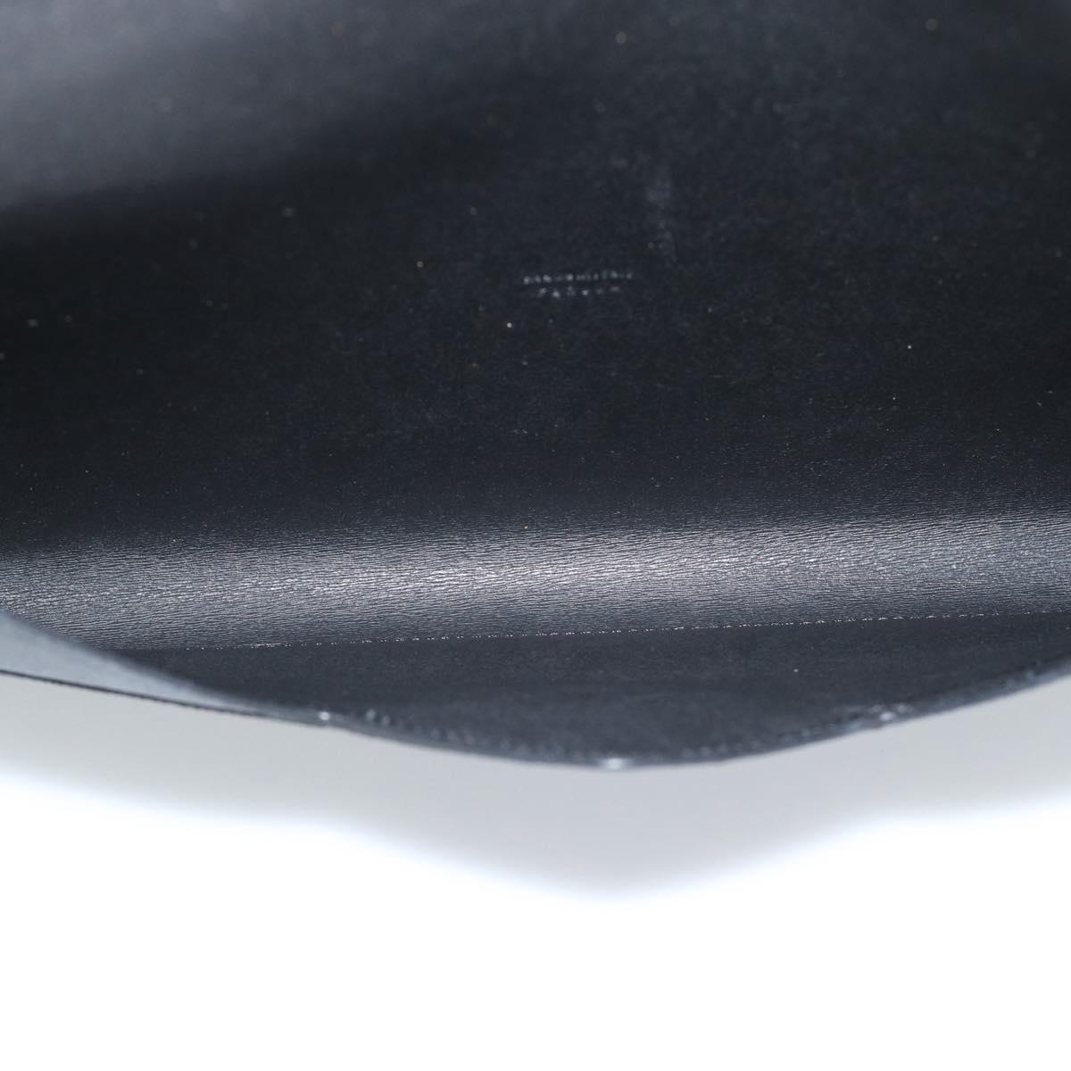 Berluti Clutch Bag PVC Black Silver Auth BA13162