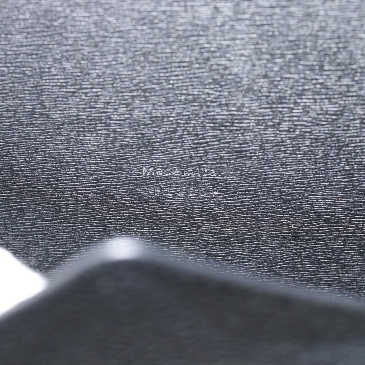 Berluti Clutch Bag PVC Black Silver Auth BA13162