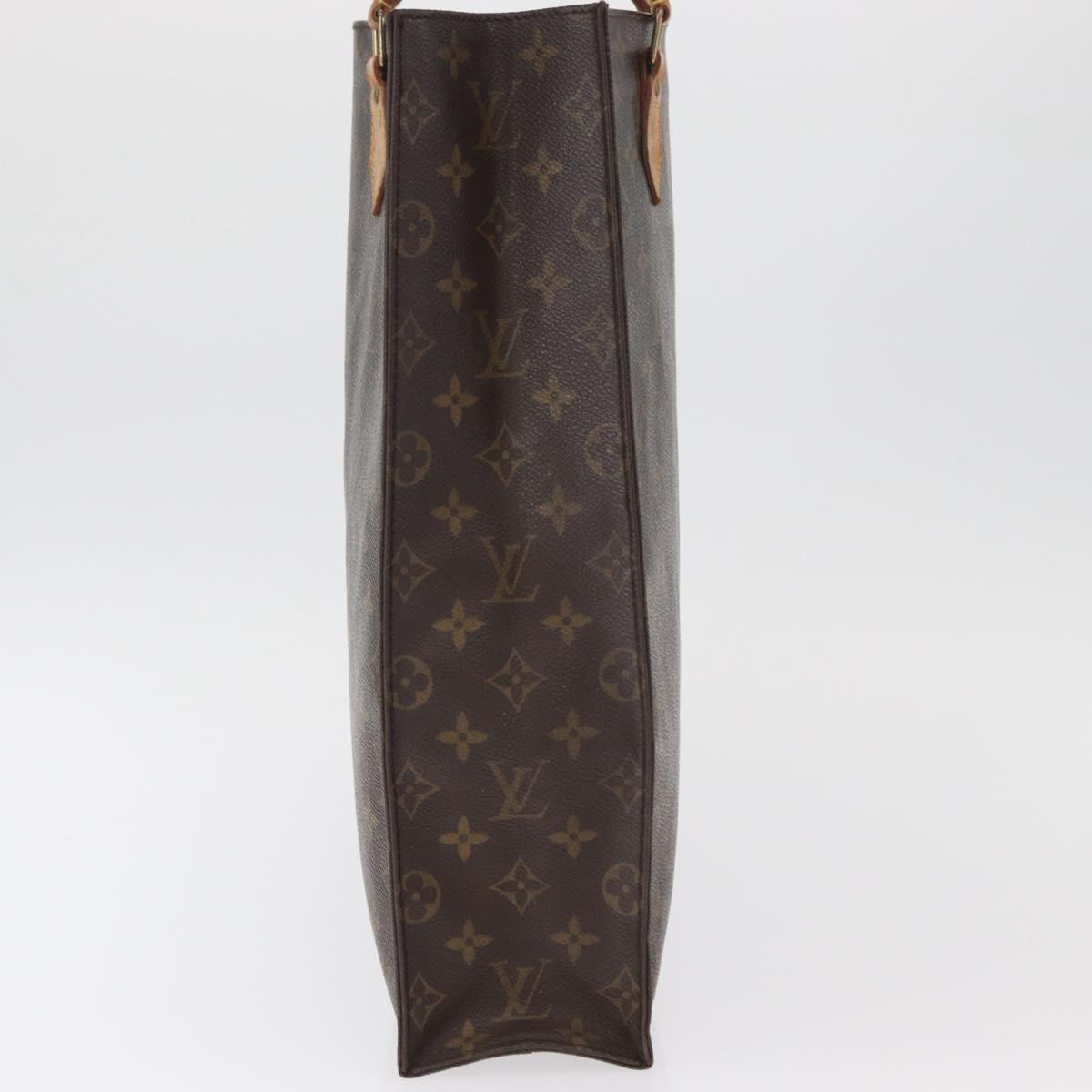 LOUIS VUITTON Monogram Sac Plat Hand Bag M51140 LV Auth BA13167