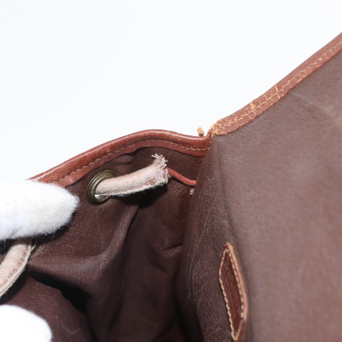 Burberrys Nova Check Backpack PVC Beige Gold Auth BA13204