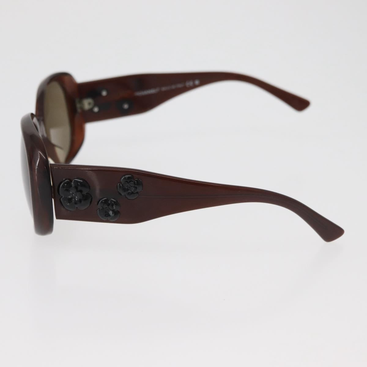 CHANEL Sunglasses plastic Brown CC Auth BA13212