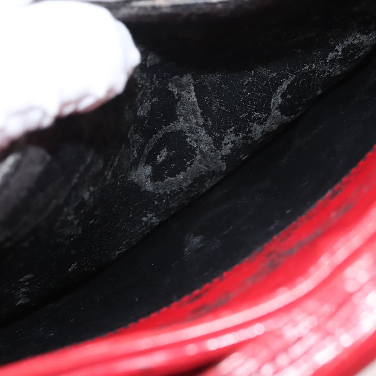 LOUIS VUITTON Epi Jeune Fille MM Shoulder Bag Red M52157 LV Auth BA1322