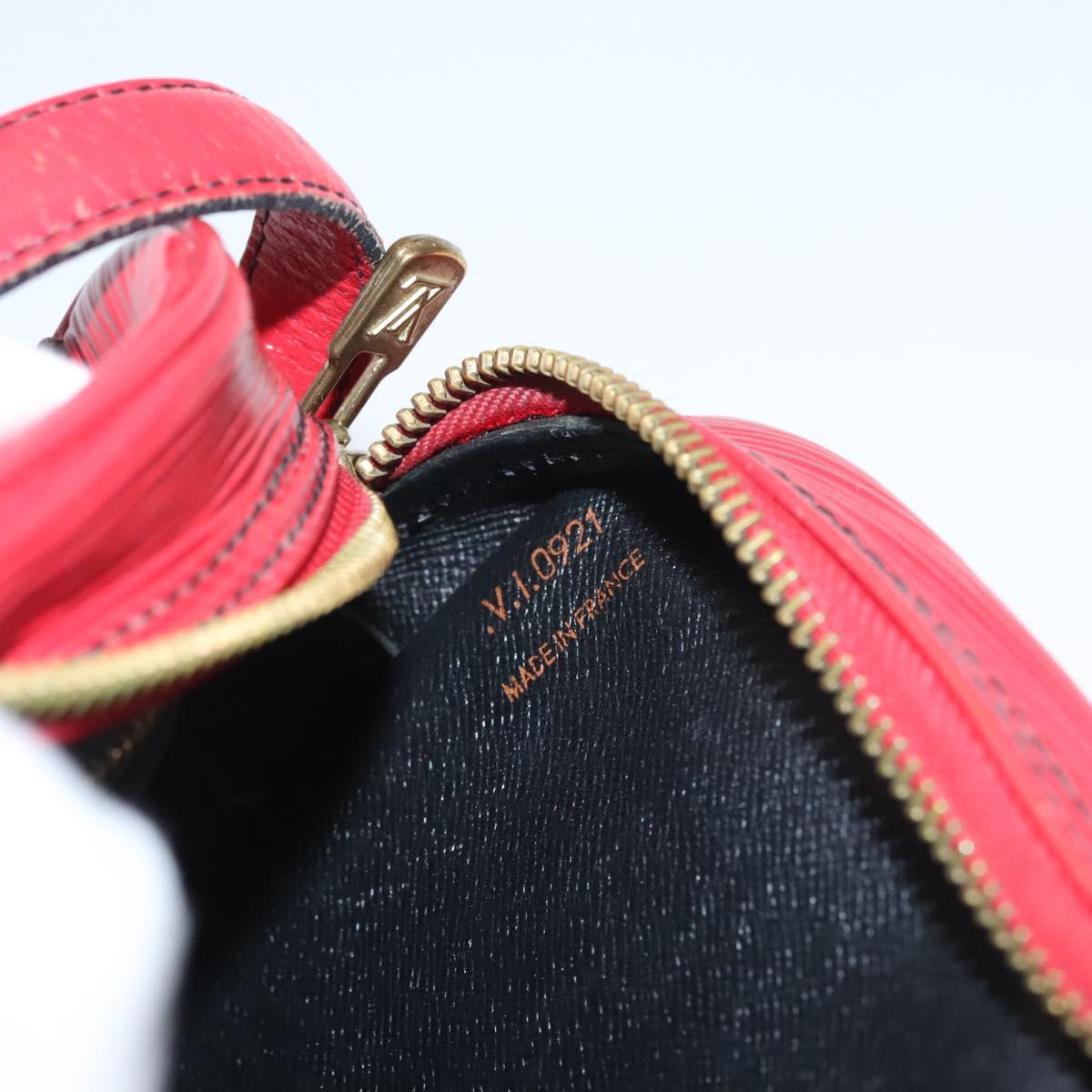 LOUIS VUITTON Epi Jeune Fille MM Shoulder Bag Red M52157 LV Auth BA1322