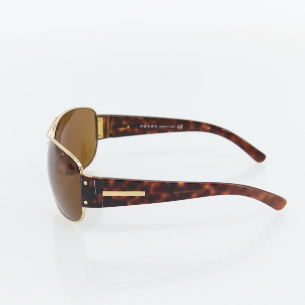 PRADA Tortoise Pattern Sunglasses Plastic Brown Gold Auth BA13220