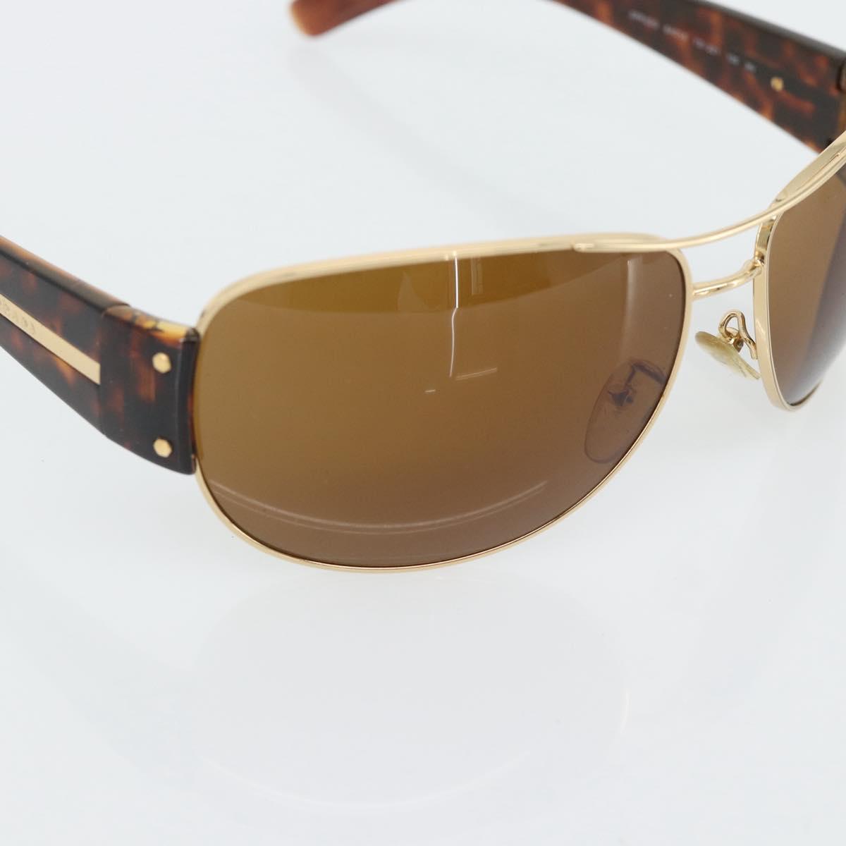 PRADA Tortoise Pattern Sunglasses Plastic Brown Gold Auth BA13220