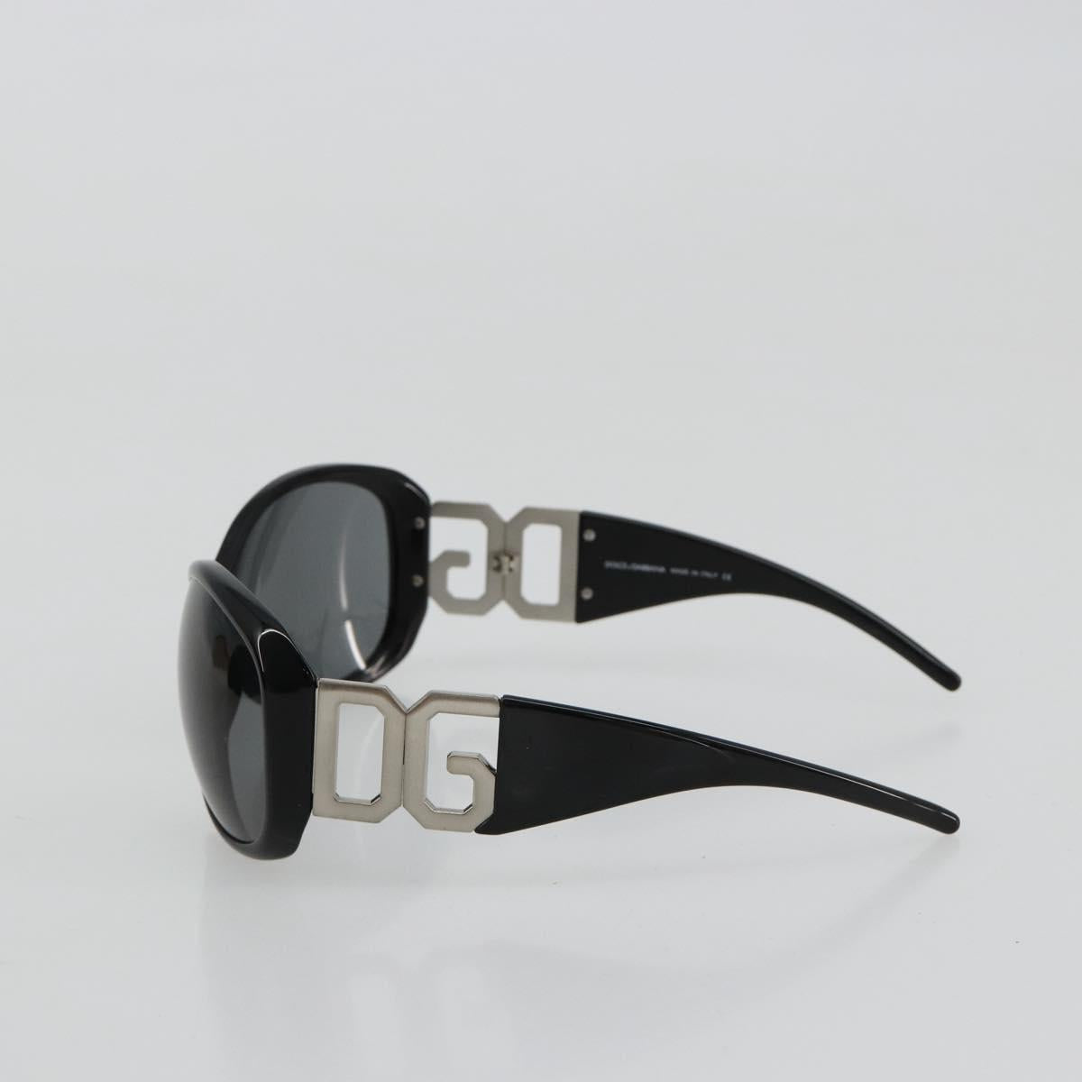 DOLCE&GABBANA Sunglasses plastic Black Auth BA13222
