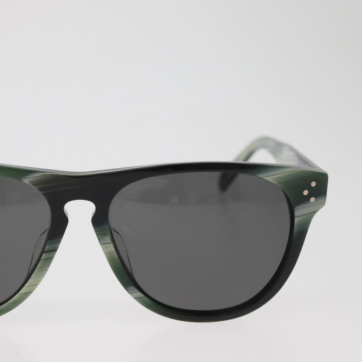 CELINE Sunglasses plastic Green Auth BA13226A