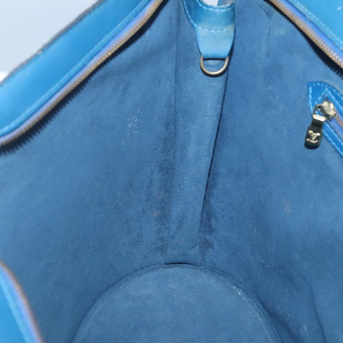 LOUIS VUITTON Epi Saint Jacques Shopping Shoulder Bag Blue M52275 LV Auth BA1323