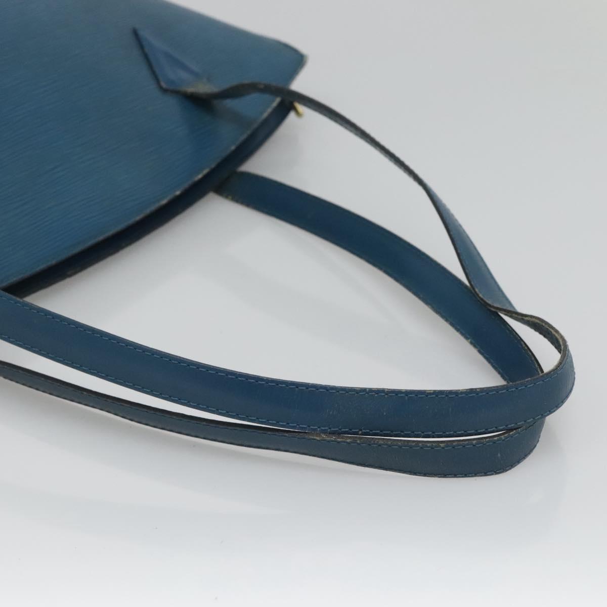 LOUIS VUITTON Epi Saint Jacques Shopping Shoulder Bag Blue M52275 LV Auth BA1323