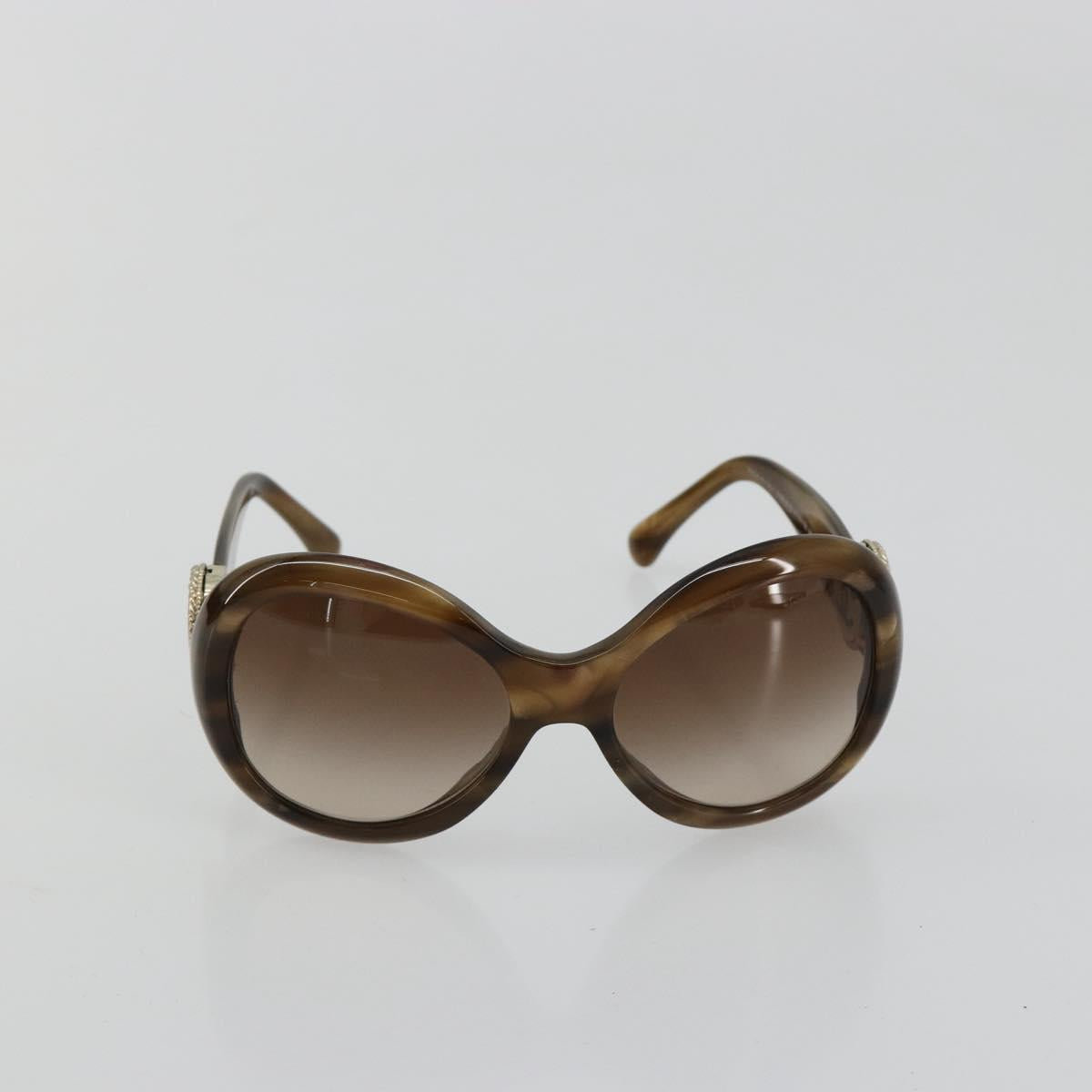 CHANEL Sunglasses plastic Brown CC Auth BA13230