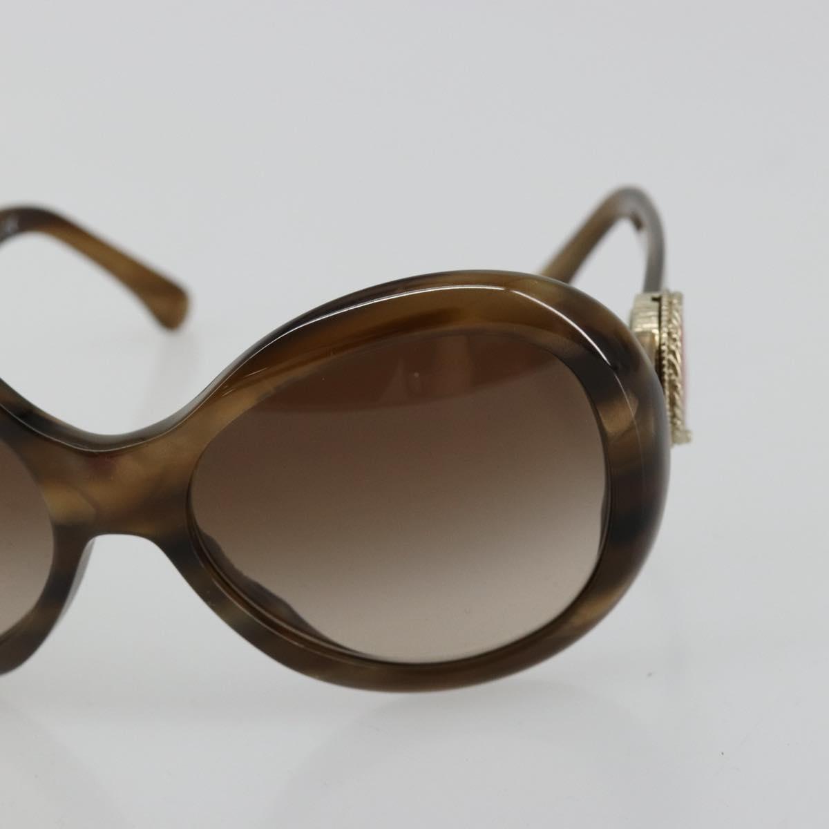 CHANEL Sunglasses plastic Brown CC Auth BA13230