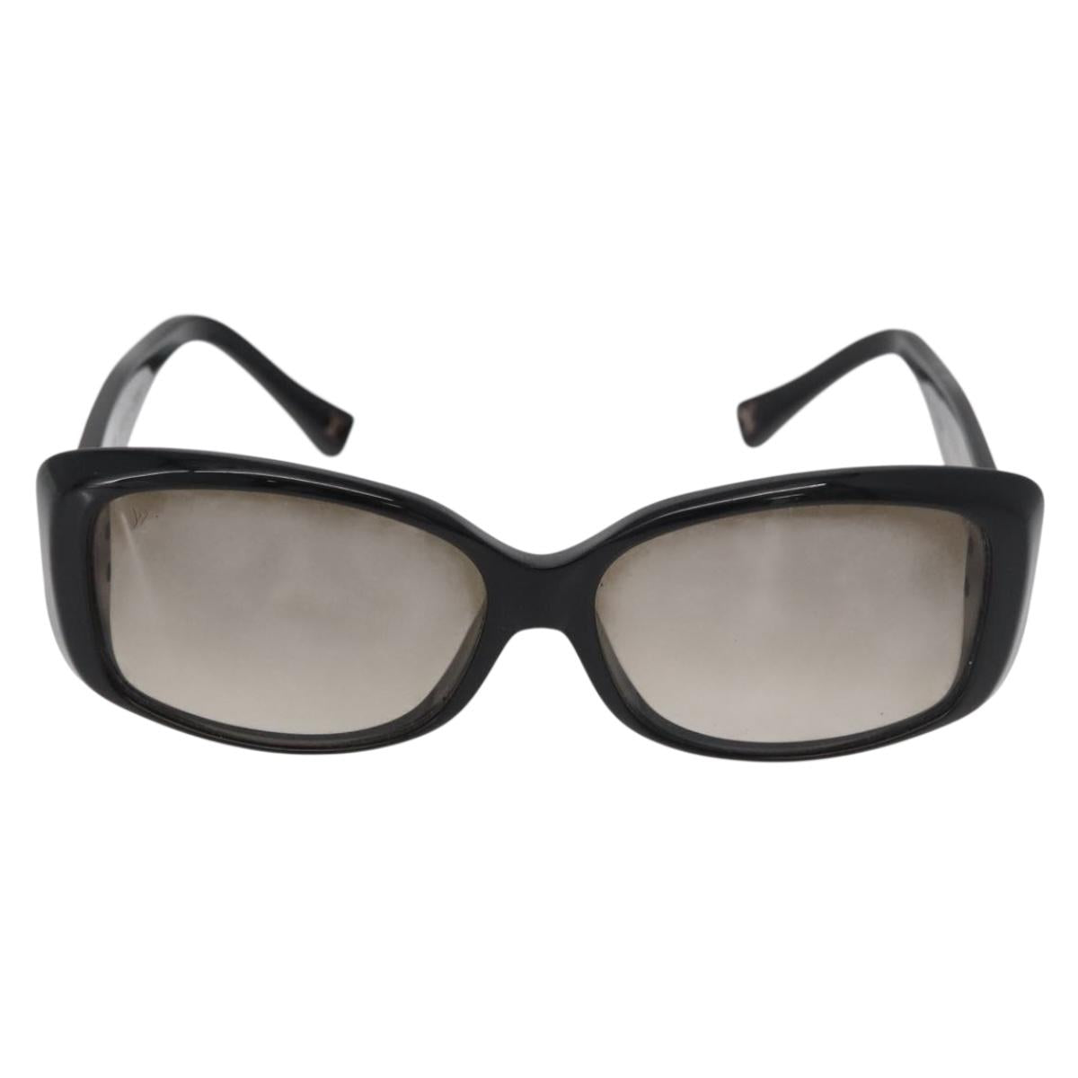 LOUIS VUITTON Spson Sunglasses plastic Black LV Auth BA13232