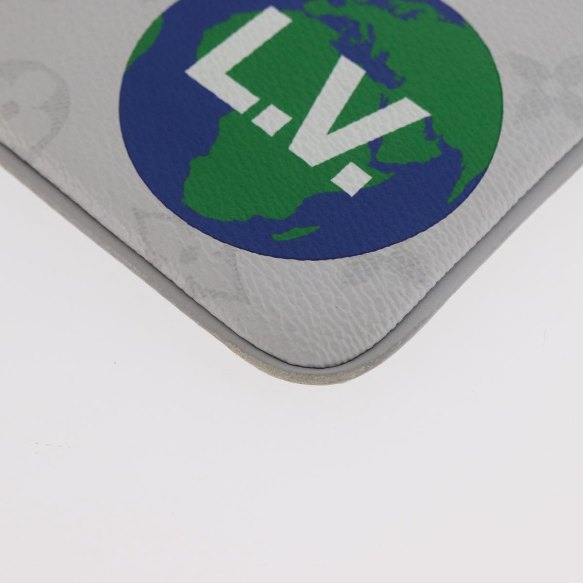 LOUIS VUITTON Monogram Zippe do Pouch PM Pouch White M67809 LV Auth BA13233