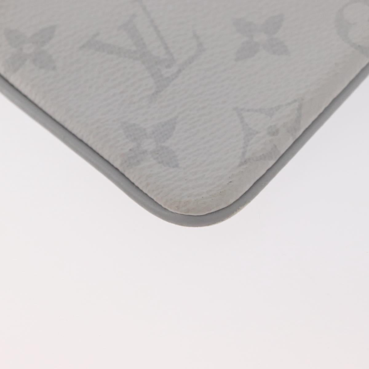 LOUIS VUITTON Monogram Zippe do Pouch PM Pouch White M67809 LV Auth BA13233