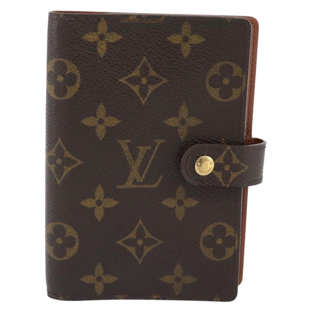 LOUIS VUITTON Monogram Agenda PM Day Planner Cover R20005 LV Auth BA13235