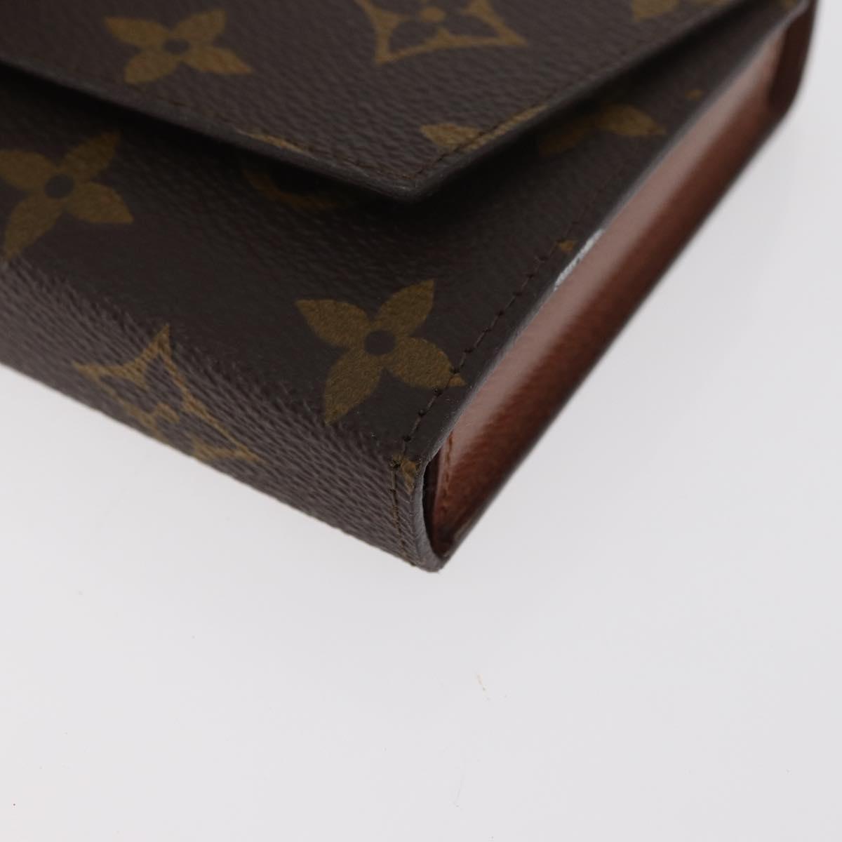 LOUIS VUITTON Monogram Playing Cards Case M58648 LV Auth BA13238A
