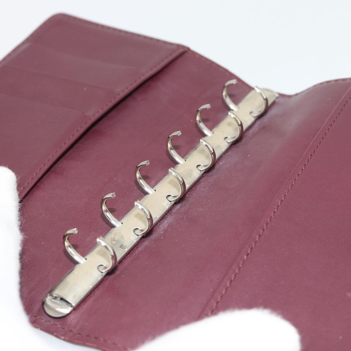 LOUIS VUITTON Monogram Mat Agenda PM Day Planner Cover Viole R20935 Auth BA13240
