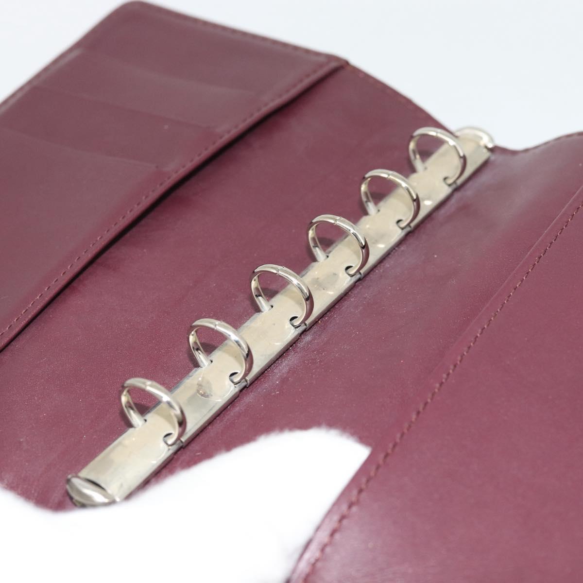 LOUIS VUITTON Monogram Mat Agenda PM Day Planner Cover Viole R20935 Auth BA13240