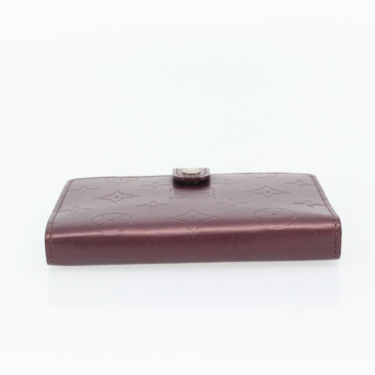 LOUIS VUITTON Monogram Mat Agenda PM Day Planner Cover Viole R20935 Auth BA13240