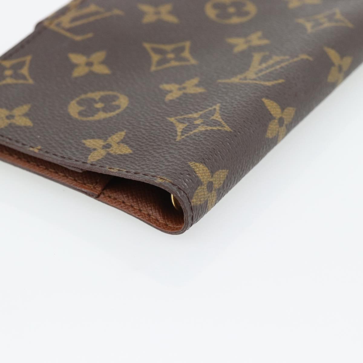 LOUIS VUITTON Monogram Agenda PM Day Planner Cover R20005 LV Auth BA13241