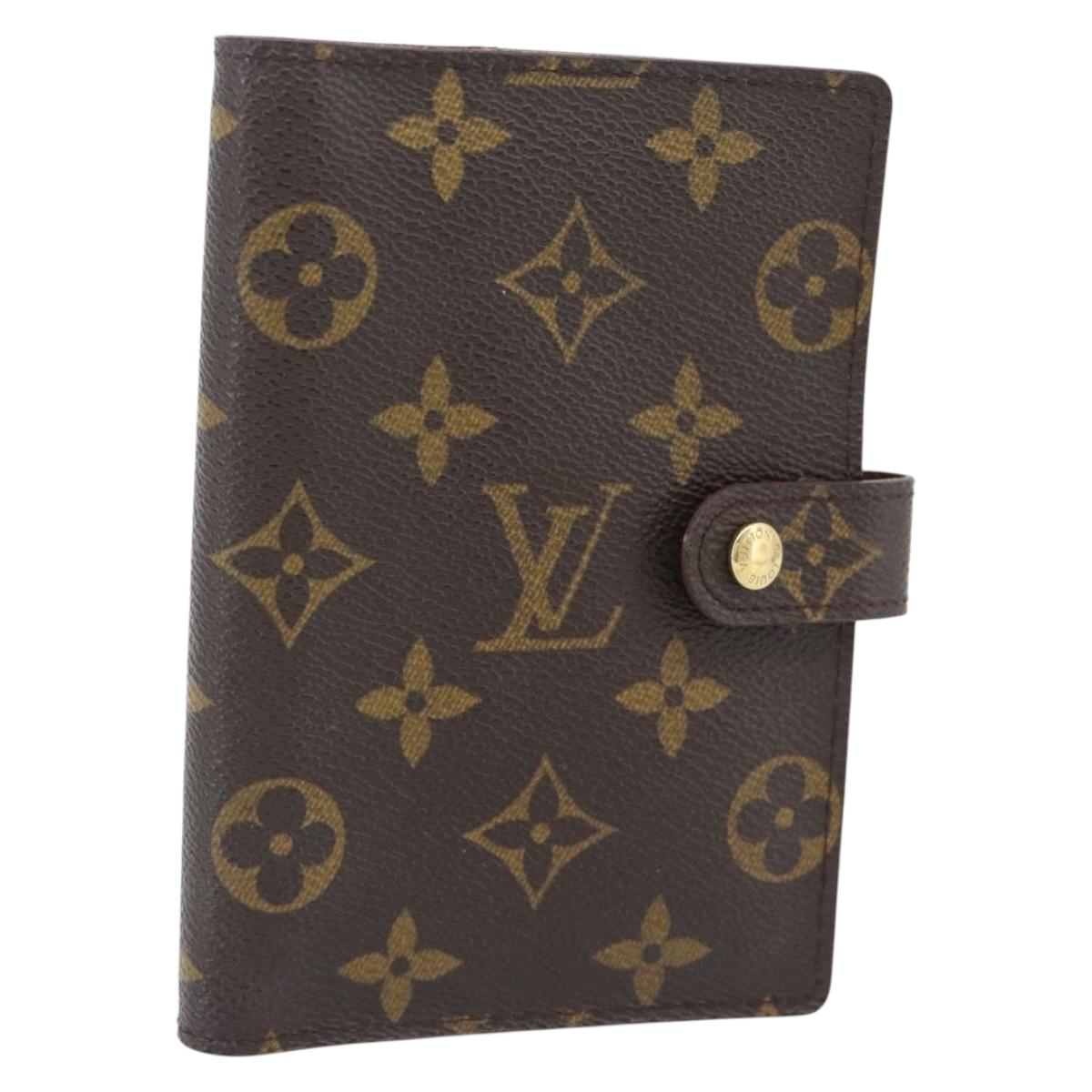 LOUIS VUITTON Monogram Agenda PM Day Planner Cover R20005 LV Auth BA13241