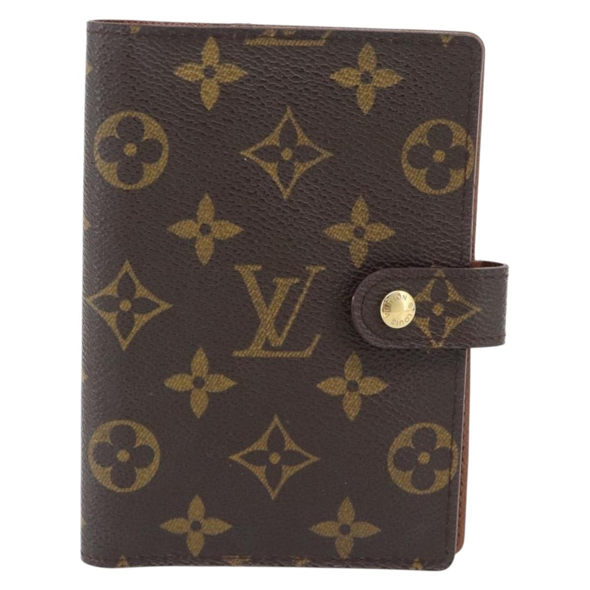 LOUIS VUITTON Monogram Agenda PM Day Planner Cover R20005 LV Auth BA13241