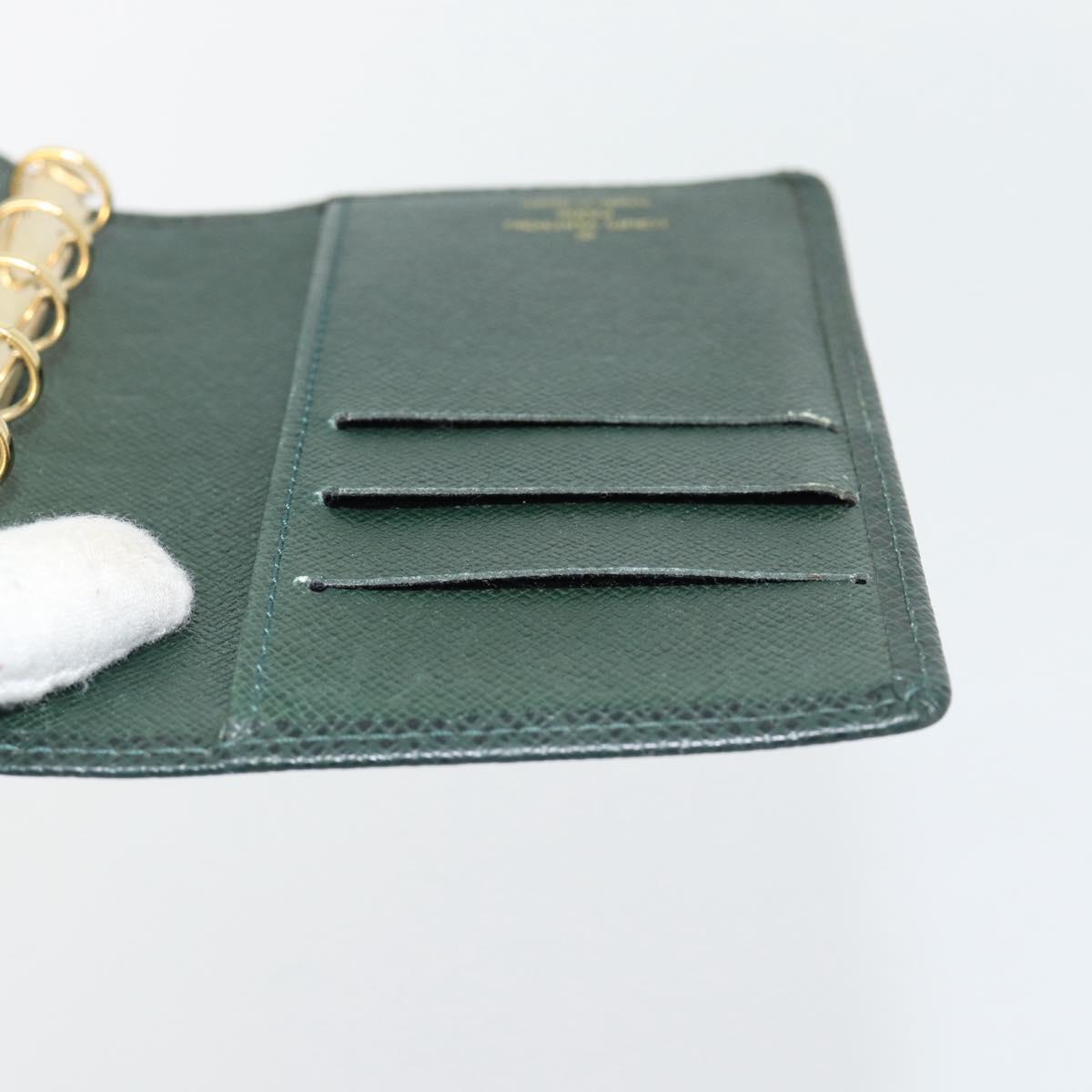 LOUIS VUITTON Taiga Agenda PM Day Planner Cover Epicea R20424 LV Auth BA13243