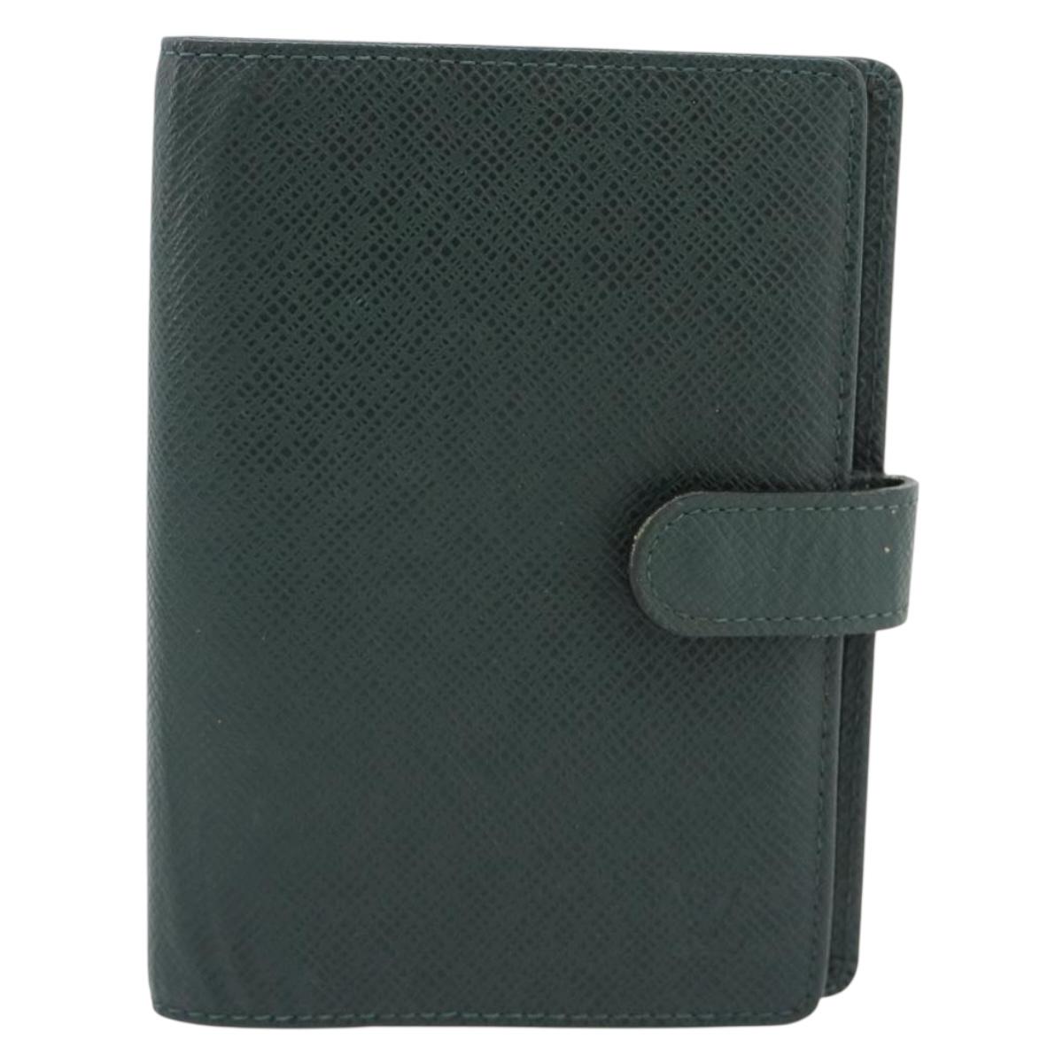 LOUIS VUITTON Taiga Agenda PM Day Planner Cover Epicea R20424 LV Auth BA13243
