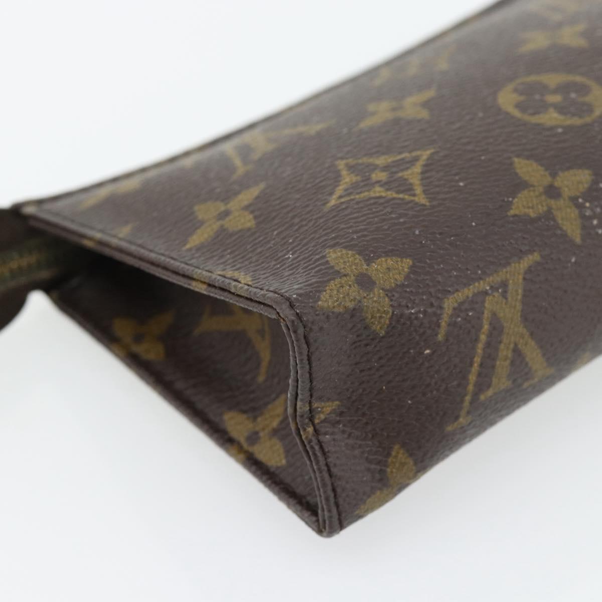 LOUIS VUITTON Monogram Poche Toilette 15 Pouch M47546 LV Auth BA13244