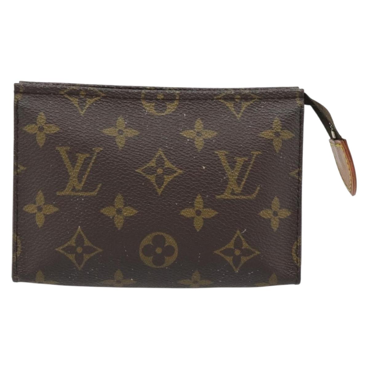 LOUIS VUITTON Monogram Poche Toilette 15 Pouch M47546 LV Auth BA13244