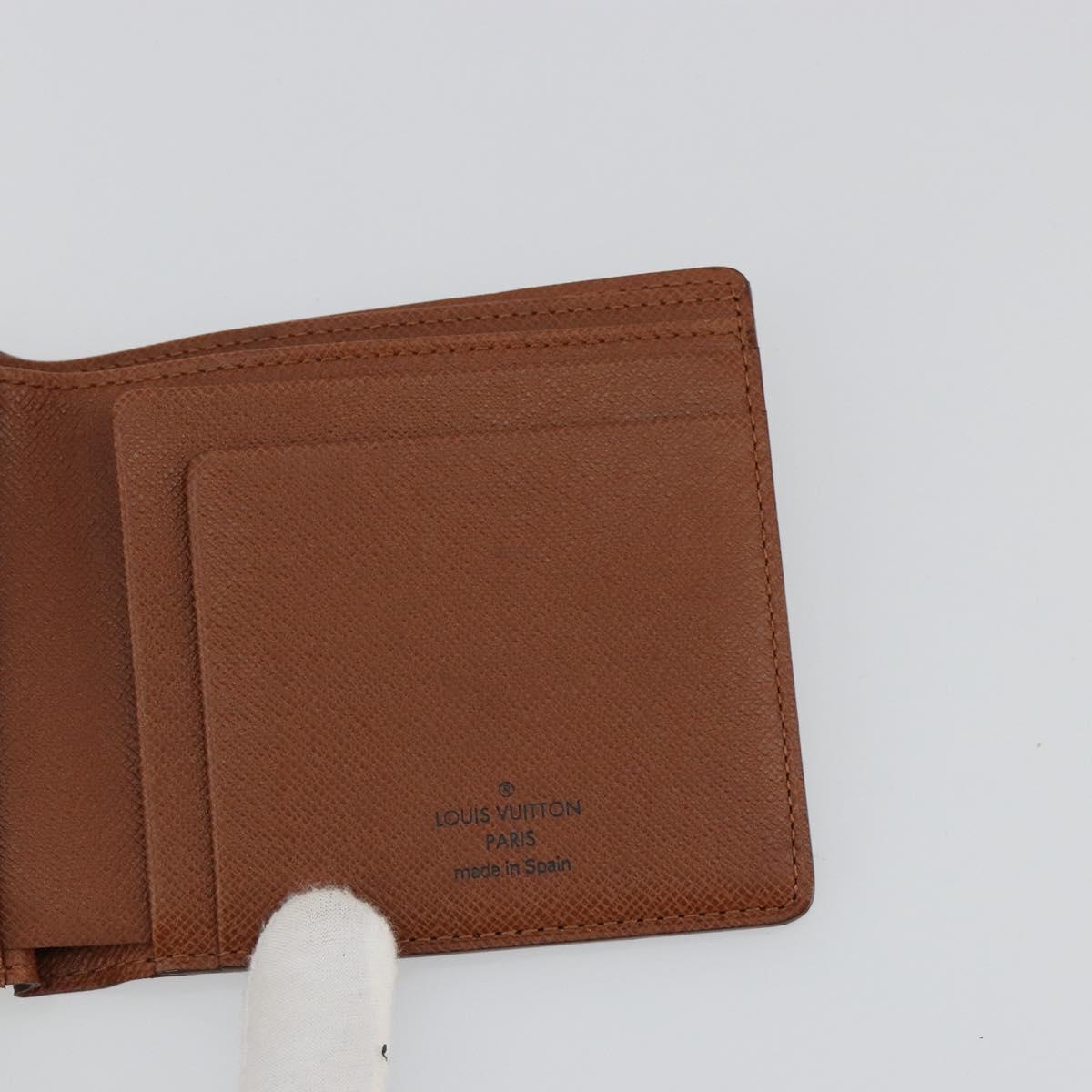 LOUIS VUITTON Monogram Porte Monnaie Bier Cartes Crdit M61652 LV Auth BA13245